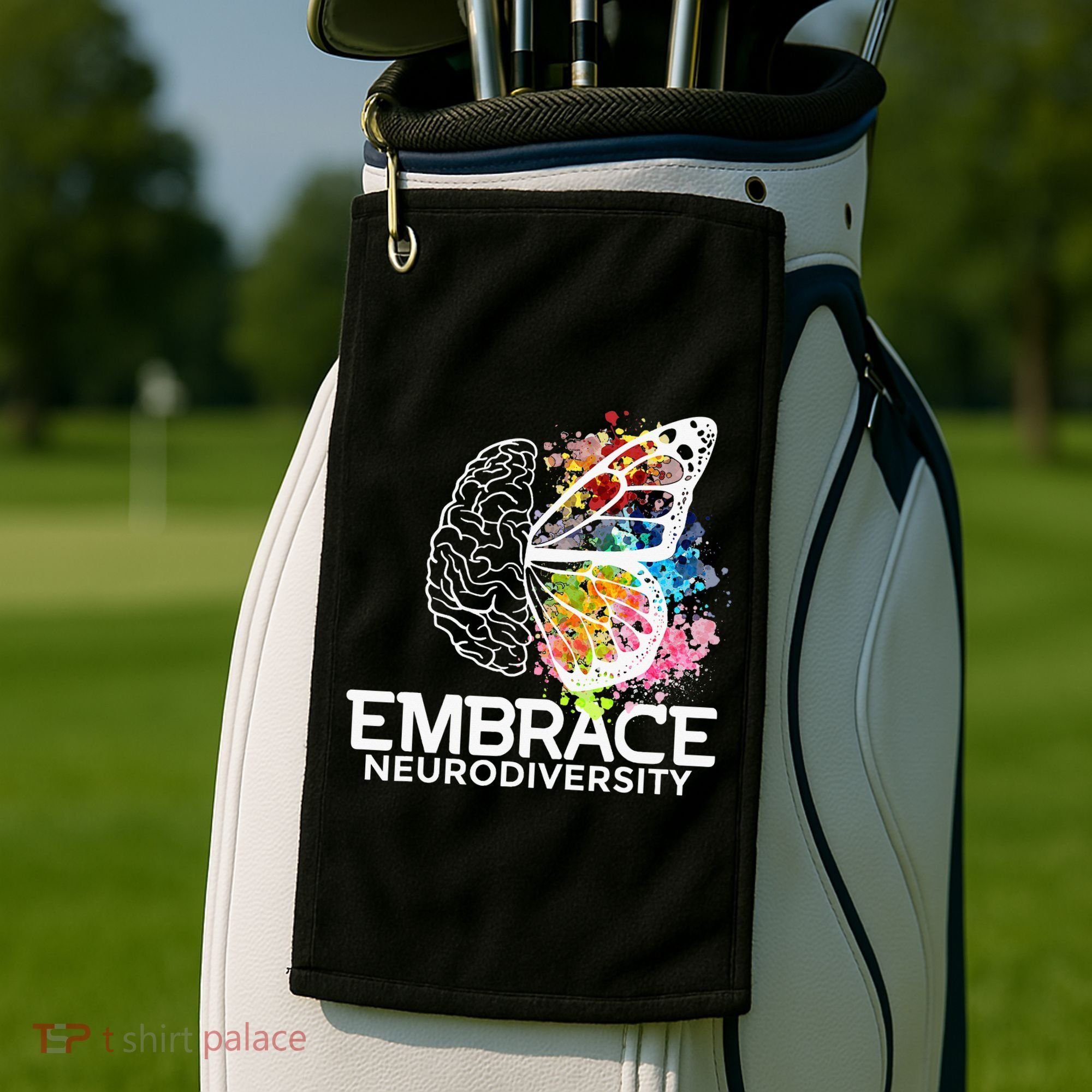 Embrace Neurodiversity Adhd Awareness Golf Towel