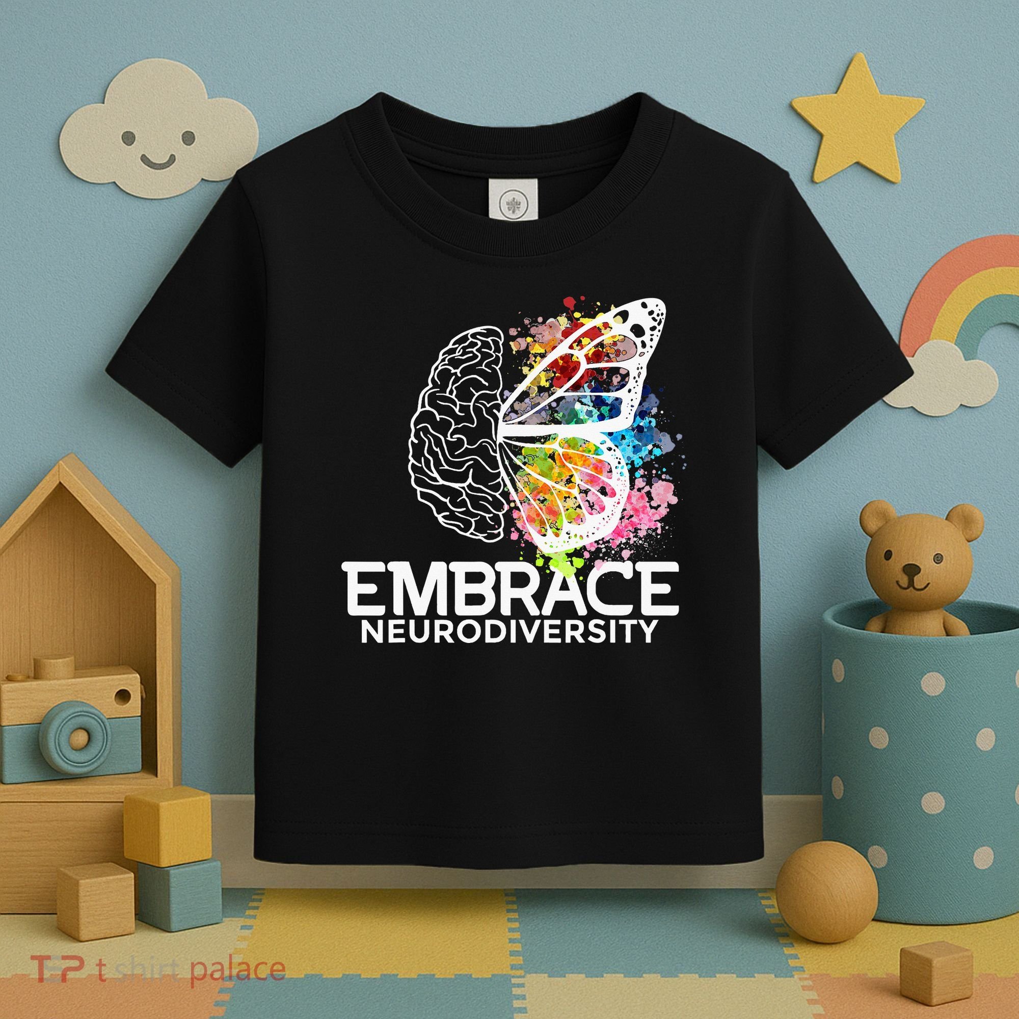 Embrace Neurodiversity Adhd Awareness Toddler T-Shirt
