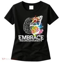 Embrace Neurodiversity Adhd Awareness Women's T-Shirt thumb 0