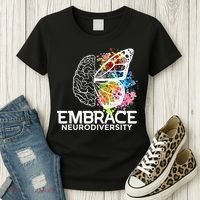 Embrace Neurodiversity Adhd Awareness Women's T-Shirt thumb 3