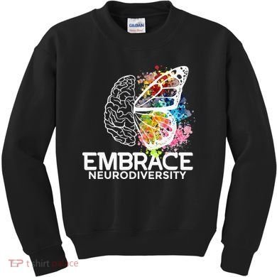 Embrace Neurodiversity Adhd Awareness Kids Sweatshirt