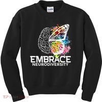 Embrace Neurodiversity Adhd Awareness Kids Sweatshirt thumb 0