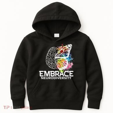 Embrace Neurodiversity Adhd Awareness Kids Hoodie