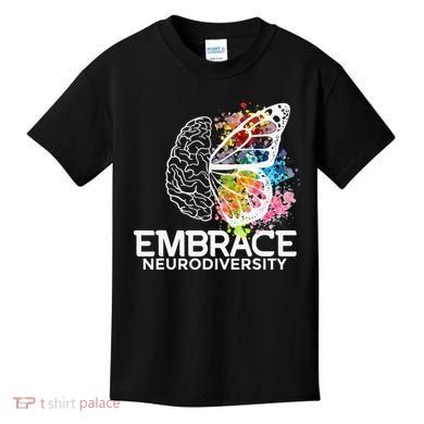 Embrace Neurodiversity Adhd Awareness Kids T-Shirt