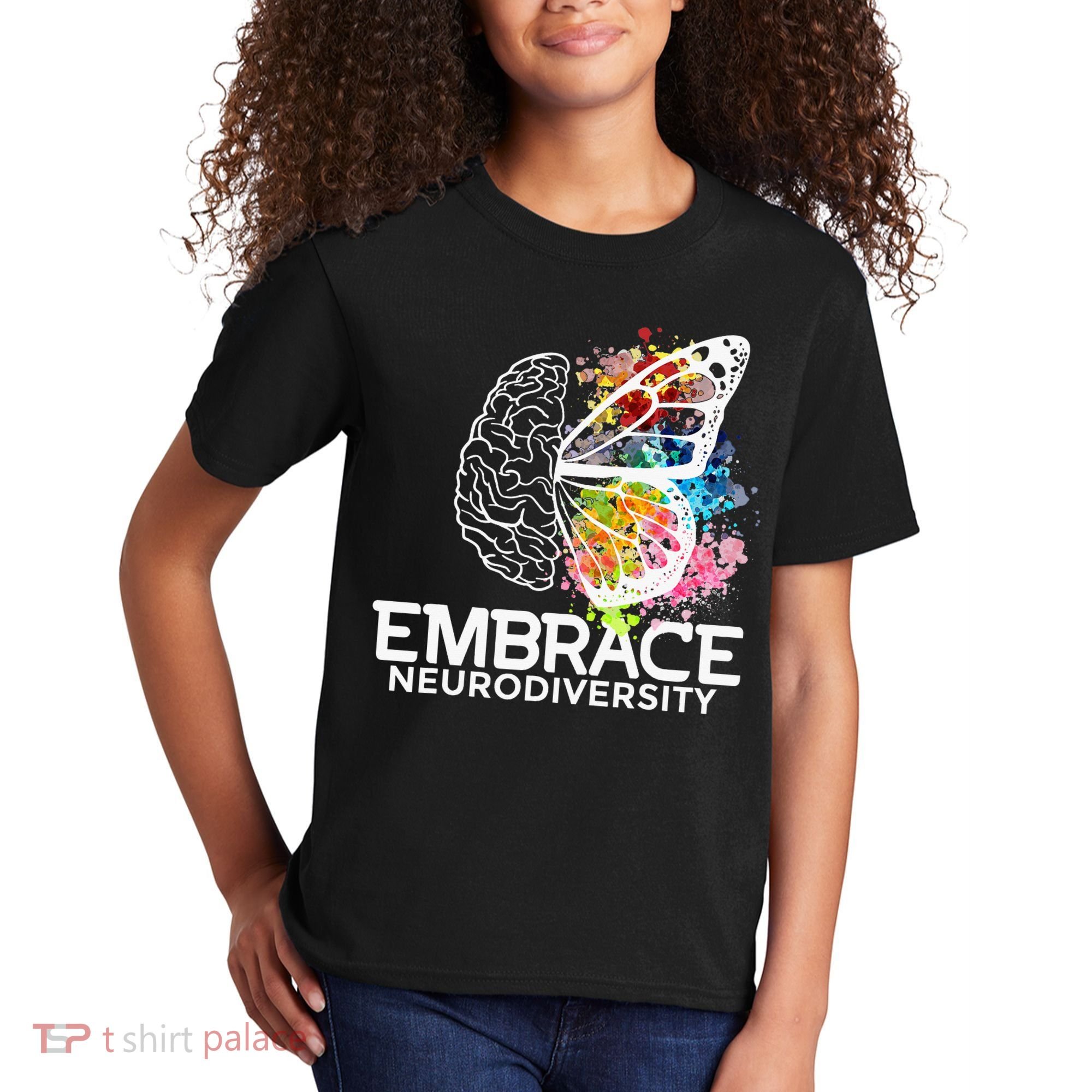 Embrace Neurodiversity Adhd Awareness Kids T-Shirt