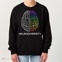 Embrace Neurodiversity Autism Adhd Asd Rainbow Brain Women's Sweatshirt thumb 0