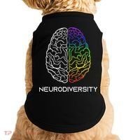 Embrace Neurodiversity Autism Adhd Asd Rainbow Brain Doggie Tank thumb 0