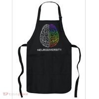 Embrace Neurodiversity Autism Adhd Asd Rainbow Brain Apron thumb 0