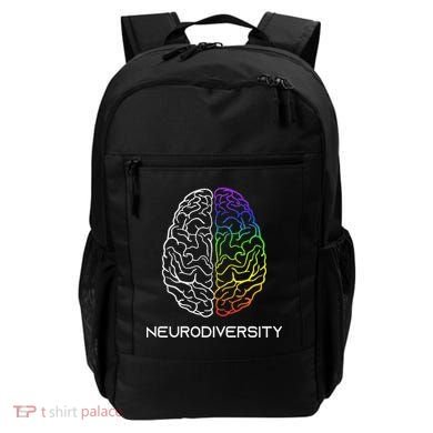Embrace Neurodiversity Autism Adhd Asd Rainbow Brain Backpack