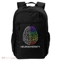 Embrace Neurodiversity Autism Adhd Asd Rainbow Brain Backpack thumb 0