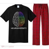 Embrace Neurodiversity Autism Adhd Asd Rainbow Brain Pajama Set thumb 0