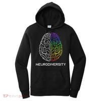 Embrace Neurodiversity Autism Adhd Asd Rainbow Brain Women's Hoodie thumb 0