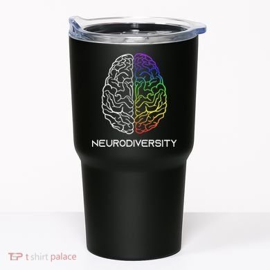 Embrace Neurodiversity Autism Adhd Asd Rainbow Brain Tumbler