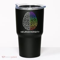 Embrace Neurodiversity Autism Adhd Asd Rainbow Brain Tumbler thumb 0