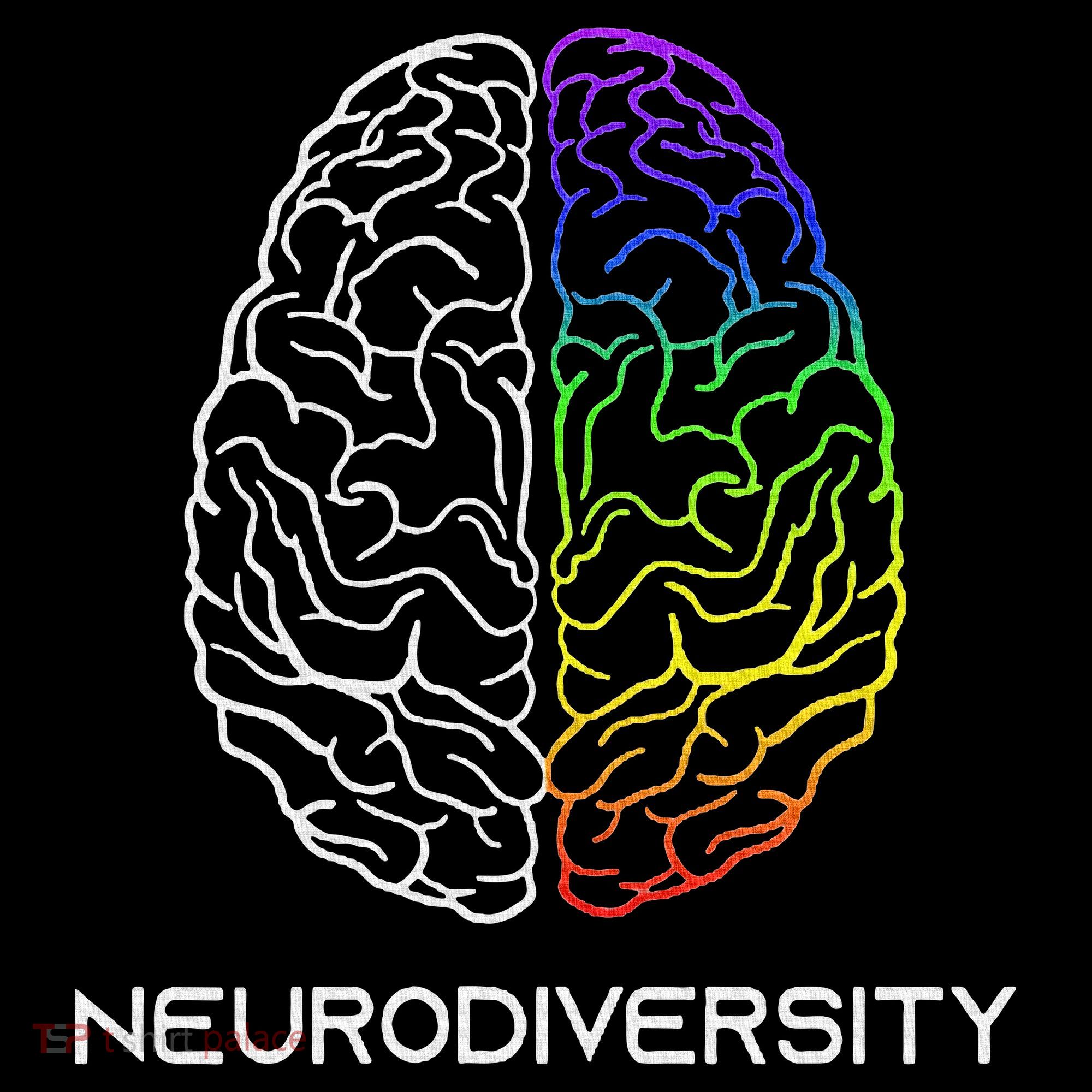 Embrace Neurodiversity Autism Adhd Asd Rainbow Brain Performance Fleece Hoodie