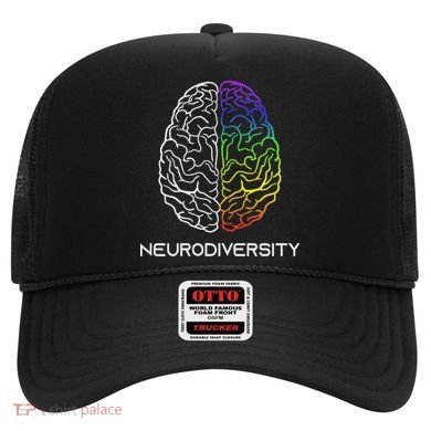 Embrace Neurodiversity Autism Adhd Asd Rainbow Brain Hat