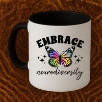 Embrace Neurodiversity Autism Neurodivergent Gift Coffee Mug thumb 2