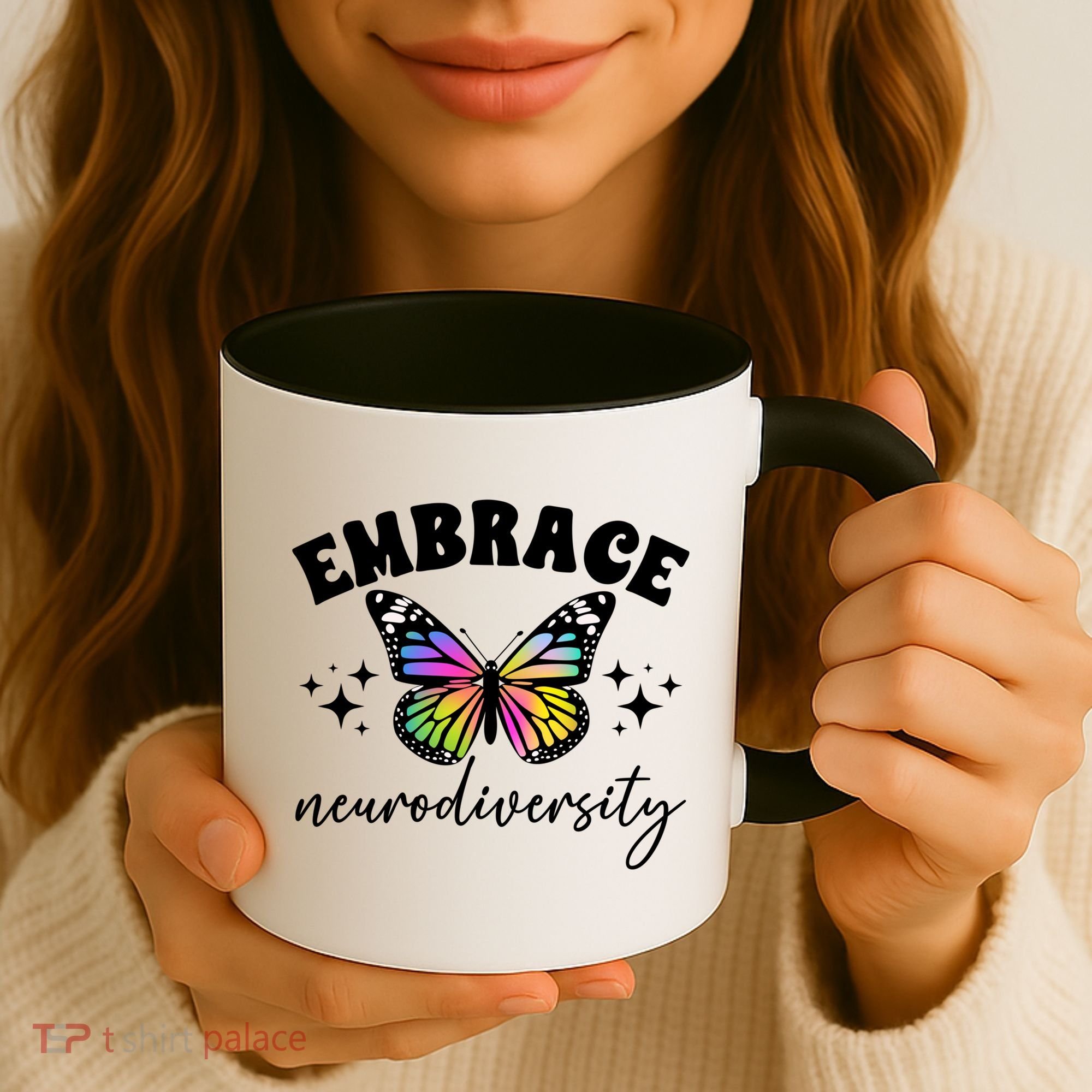 Embrace Neurodiversity Autism Neurodivergent Gift Coffee Mug