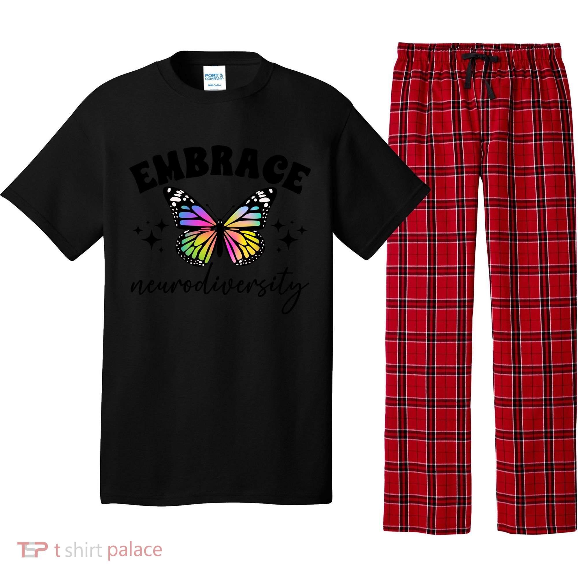 Embrace Neurodiversity Autism Neurodivergent Gift Pajama Set