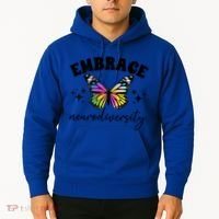 Embrace Neurodiversity Autism Neurodivergent Gift Hoodie thumb 2