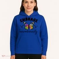 Embrace Neurodiversity Autism Neurodivergent Gift Hoodie thumb 5