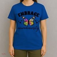 Embrace Neurodiversity Autism Neurodivergent Gift T-Shirt thumb 4