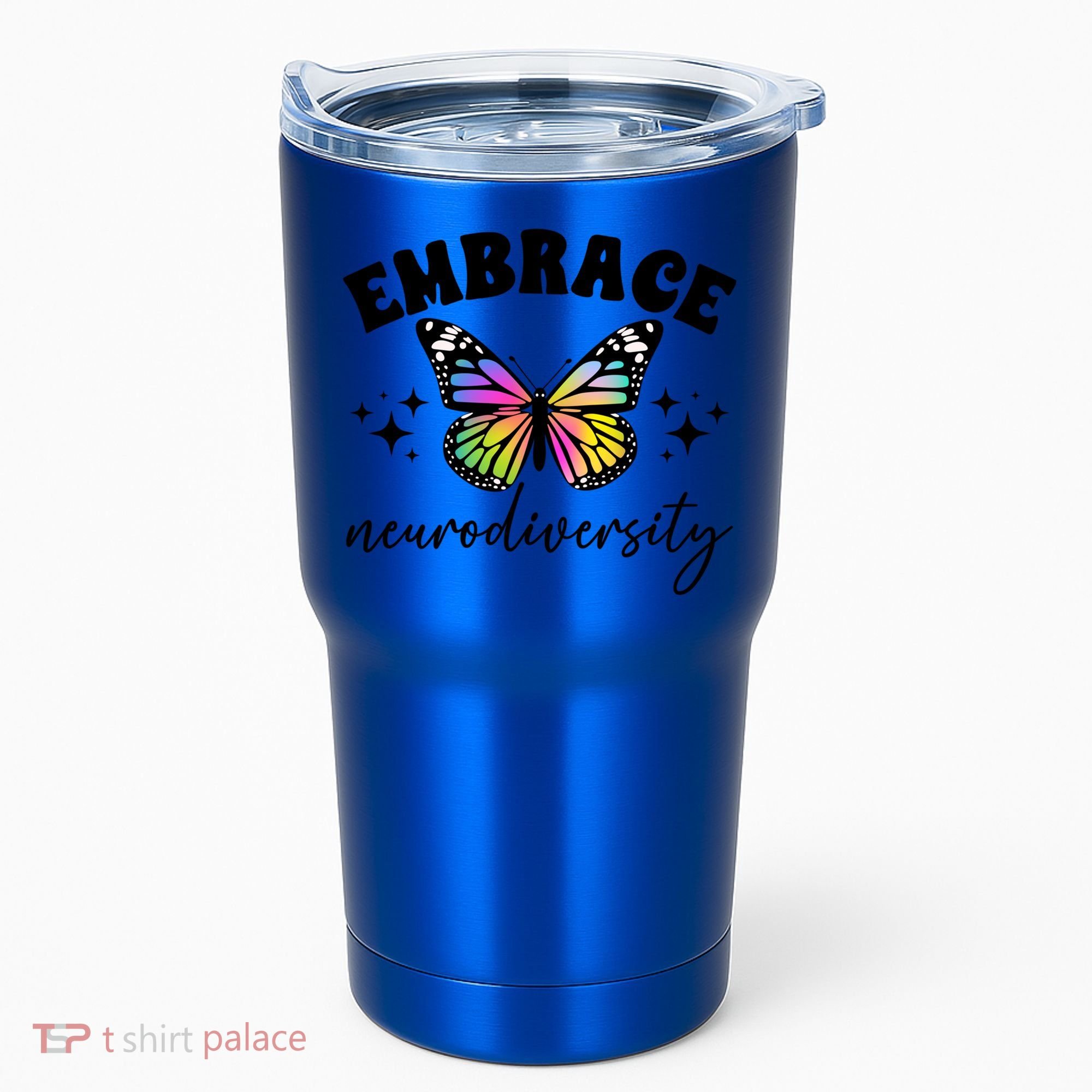 Embrace Neurodiversity Autism Neurodivergent Gift Tumbler