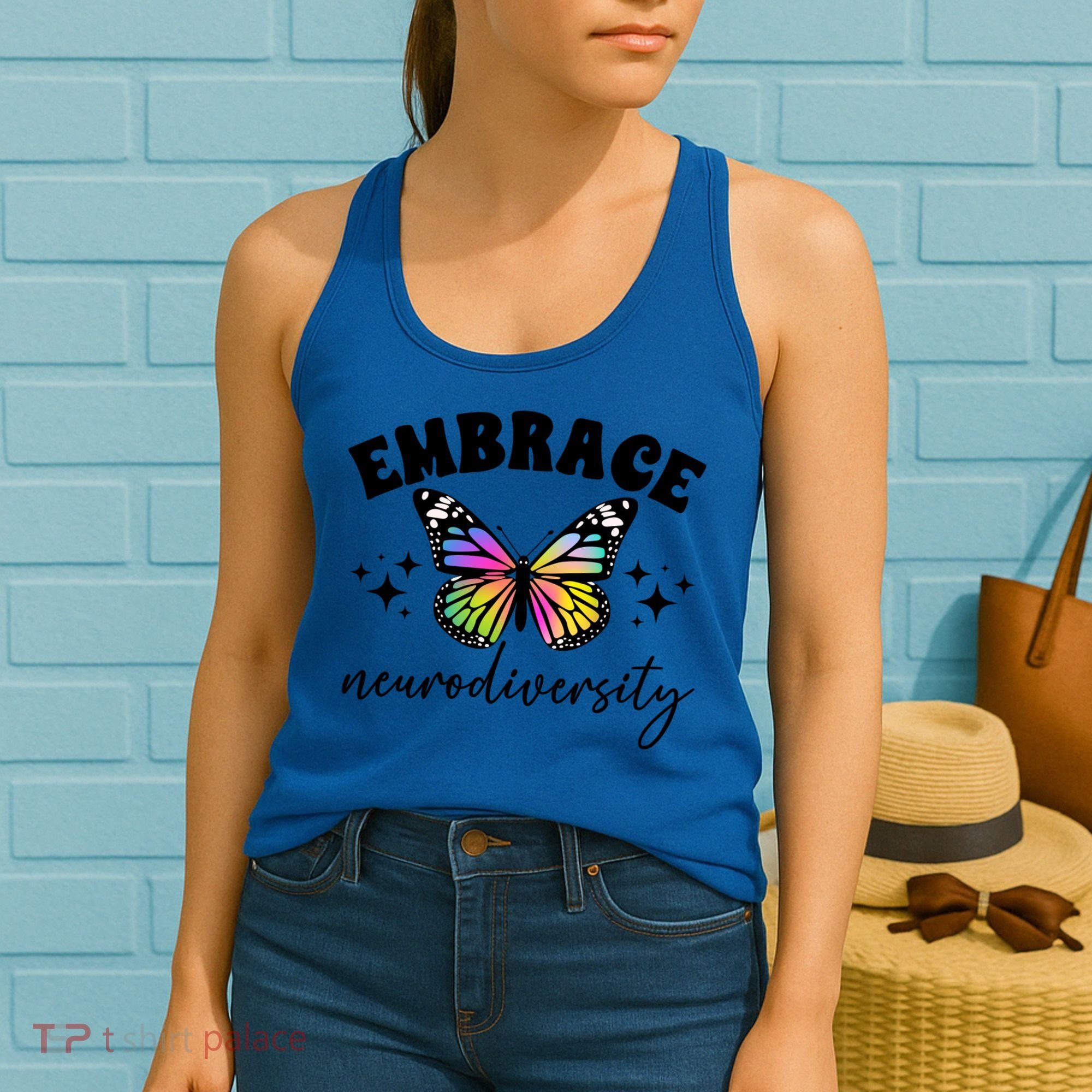 Embrace Neurodiversity Autism Neurodivergent Gift Women's Tank Top