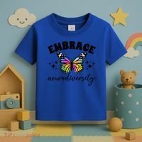 Embrace Neurodiversity Autism Neurodivergent Gift Toddler T-Shirt thumb 3