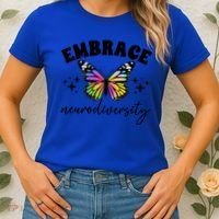 Embrace Neurodiversity Autism Neurodivergent Gift Women's T-Shirt thumb 2