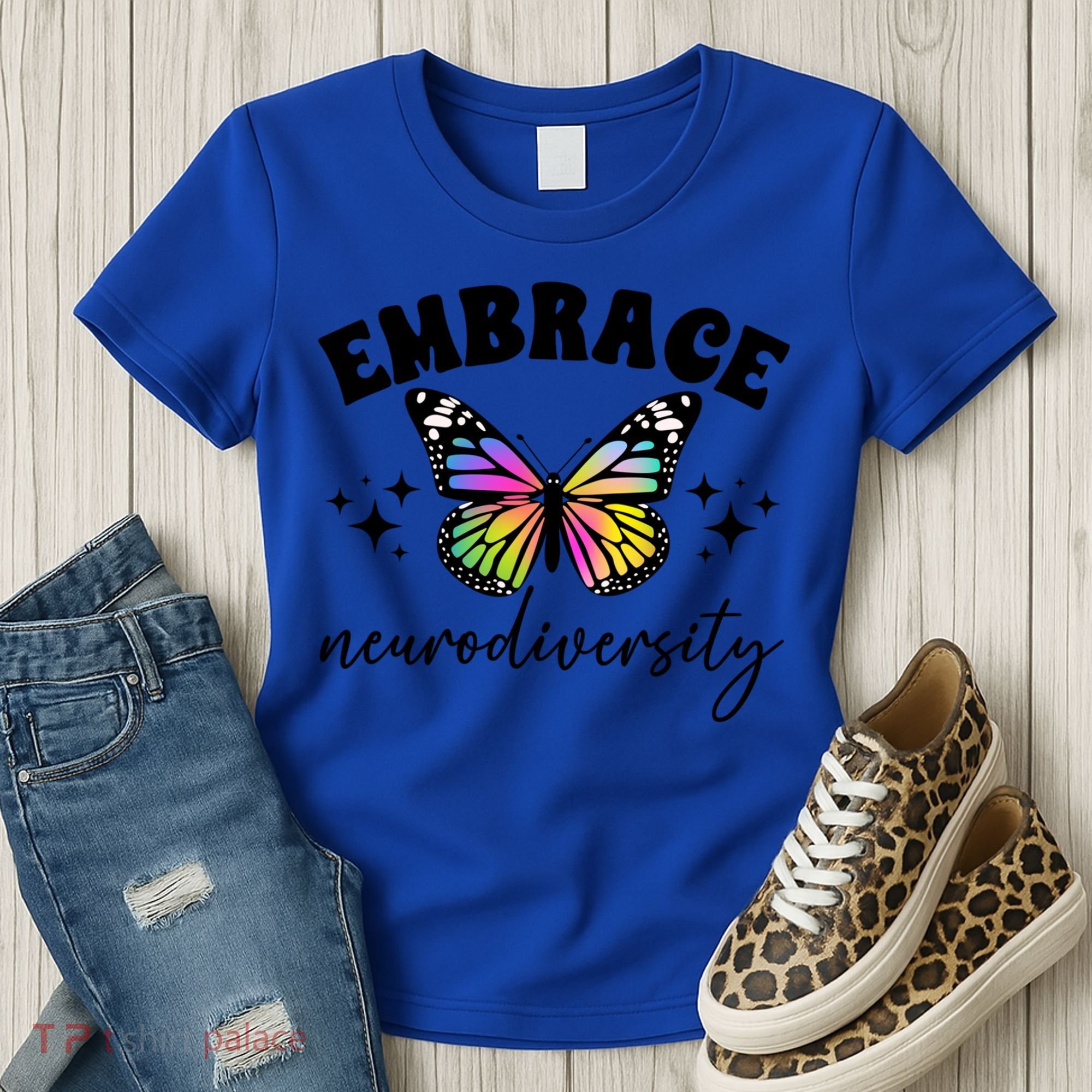Embrace Neurodiversity Autism Neurodivergent Gift Women's T-Shirt