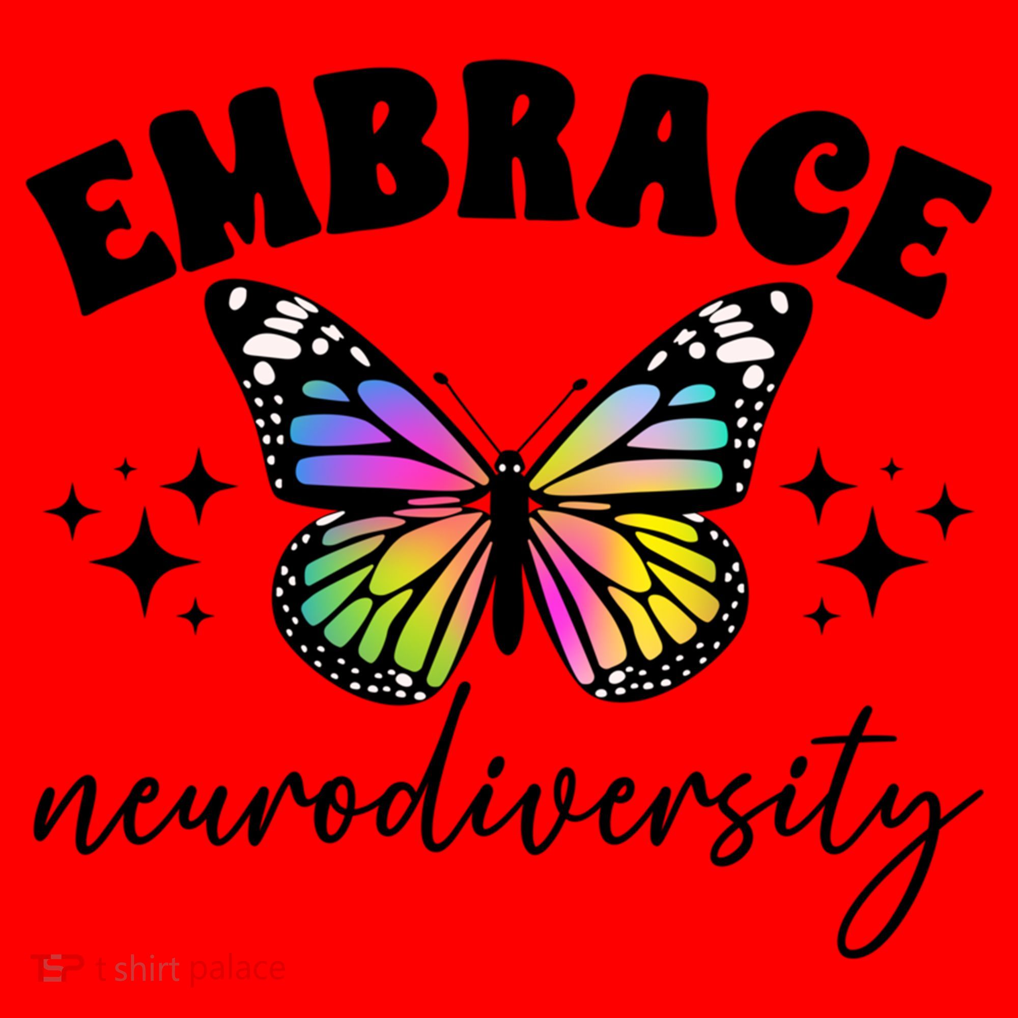 Embrace Neurodiversity Autism Neurodivergent Gift Santa Hat