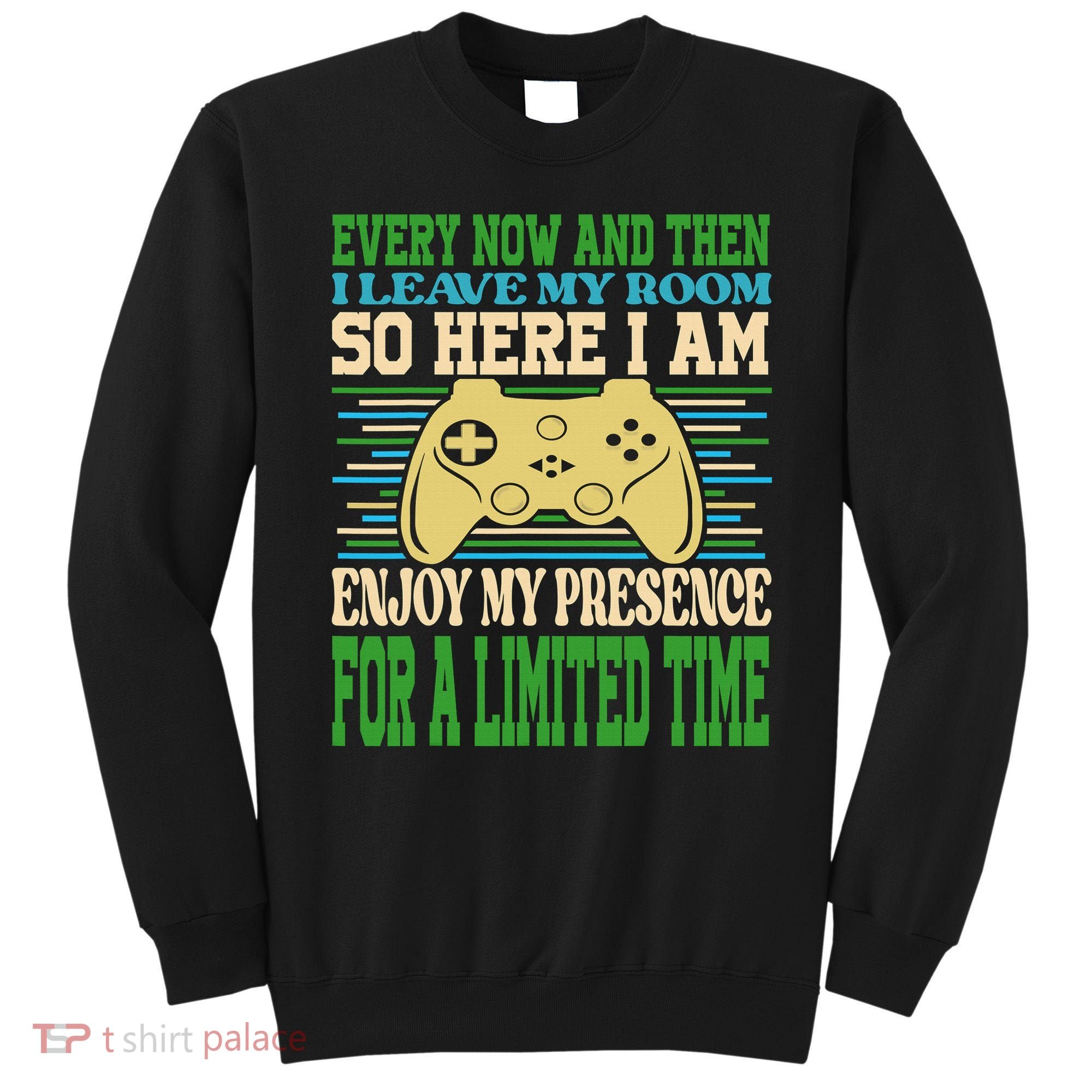 Every Now And Then I Leave My Room Gaming Funny Gamers Sweatshirt