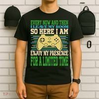 Every Now And Then I Leave My Room Gaming Funny Gamers T-Shirt thumb 6