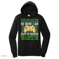 Every Now And Then I Leave My Room Gaming Funny Gamers Women's Hoodie thumb 0