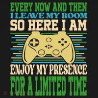 Every Now And Then I Leave My Room Gaming Funny Gamers Baby Bodysuit thumb 2