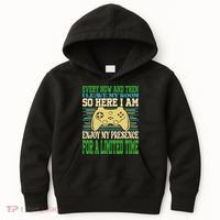 Every Now And Then I Leave My Room Gaming Funny Gamers Kids Hoodie thumb 0
