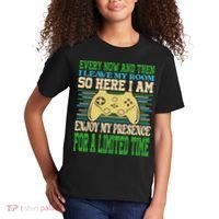 Every Now And Then I Leave My Room Gaming Funny Gamers Kids T-Shirt thumb 2
