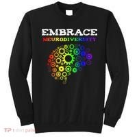 Embrace Neurodiversity Autism ADHD Rainbow Brain Screws Sweatshirt thumb 0