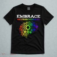 Embrace Neurodiversity Autism ADHD Rainbow Brain Screws T-Shirt thumb 5