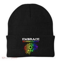 Embrace Neurodiversity Autism ADHD Rainbow Brain Screws Beanie thumb 0