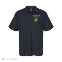 Embrace Neurodiversity Autism ADHD Rainbow Brain Screws Polo thumb 0