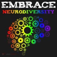 Embrace Neurodiversity Autism ADHD Rainbow Brain Screws Ornament thumb 1