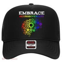 Embrace Neurodiversity Autism ADHD Rainbow Brain Screws Hat thumb 0