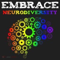 Embrace Neurodiversity Autism ADHD Rainbow Brain Screws Golf Towel thumb 3