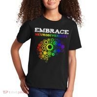 Embrace Neurodiversity Autism ADHD Rainbow Brain Screws Kids T-Shirt thumb 2