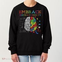 Embrace Neurodiversity Adhd Autism Asd Women's Sweatshirt thumb 0