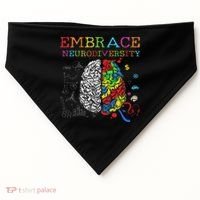 Embrace Neurodiversity Adhd Autism Asd USA-Made Doggie Bandana thumb 0