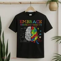 Embrace Neurodiversity Adhd Autism Asd T-Shirt thumb 2