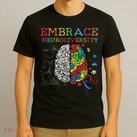 Embrace Neurodiversity Adhd Autism Asd T-Shirt thumb 3
